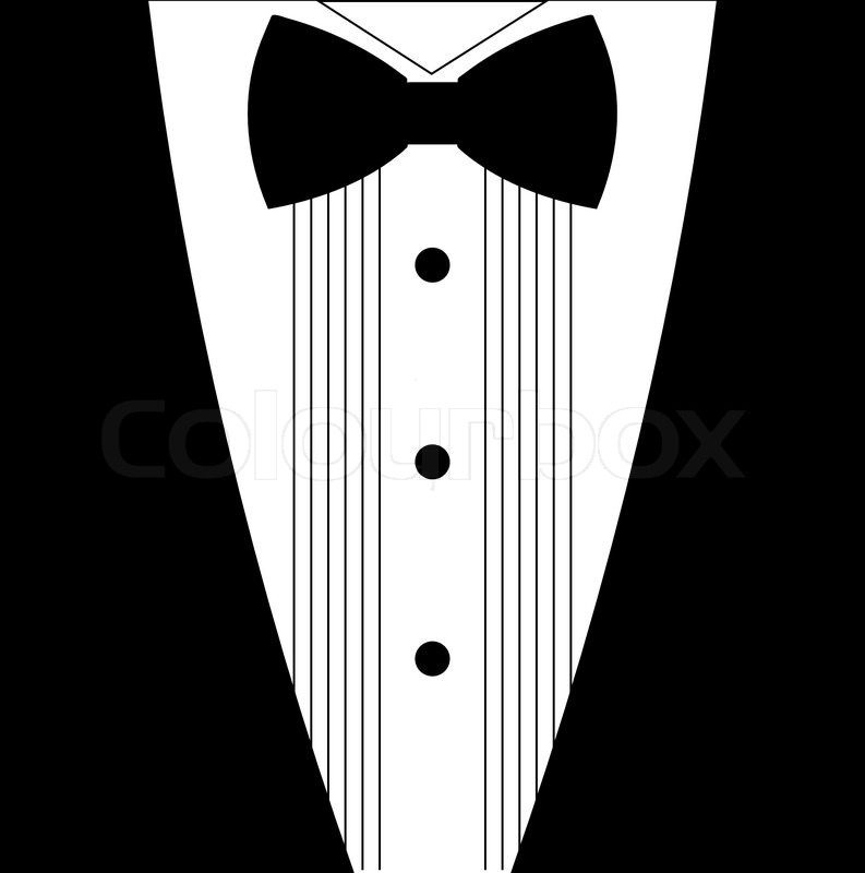 Black and White Tuxedo Bow Tie Picture
