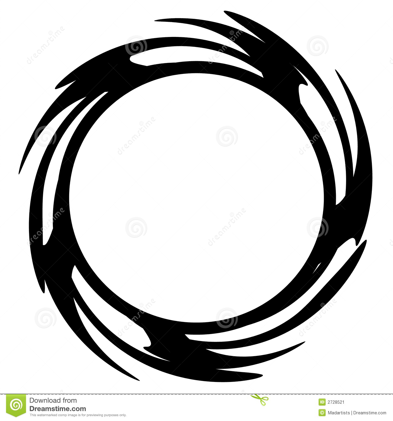 Black Circle Logo with White Ring