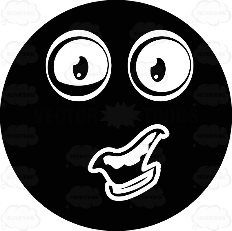 Black Smiley-Face Emoticon