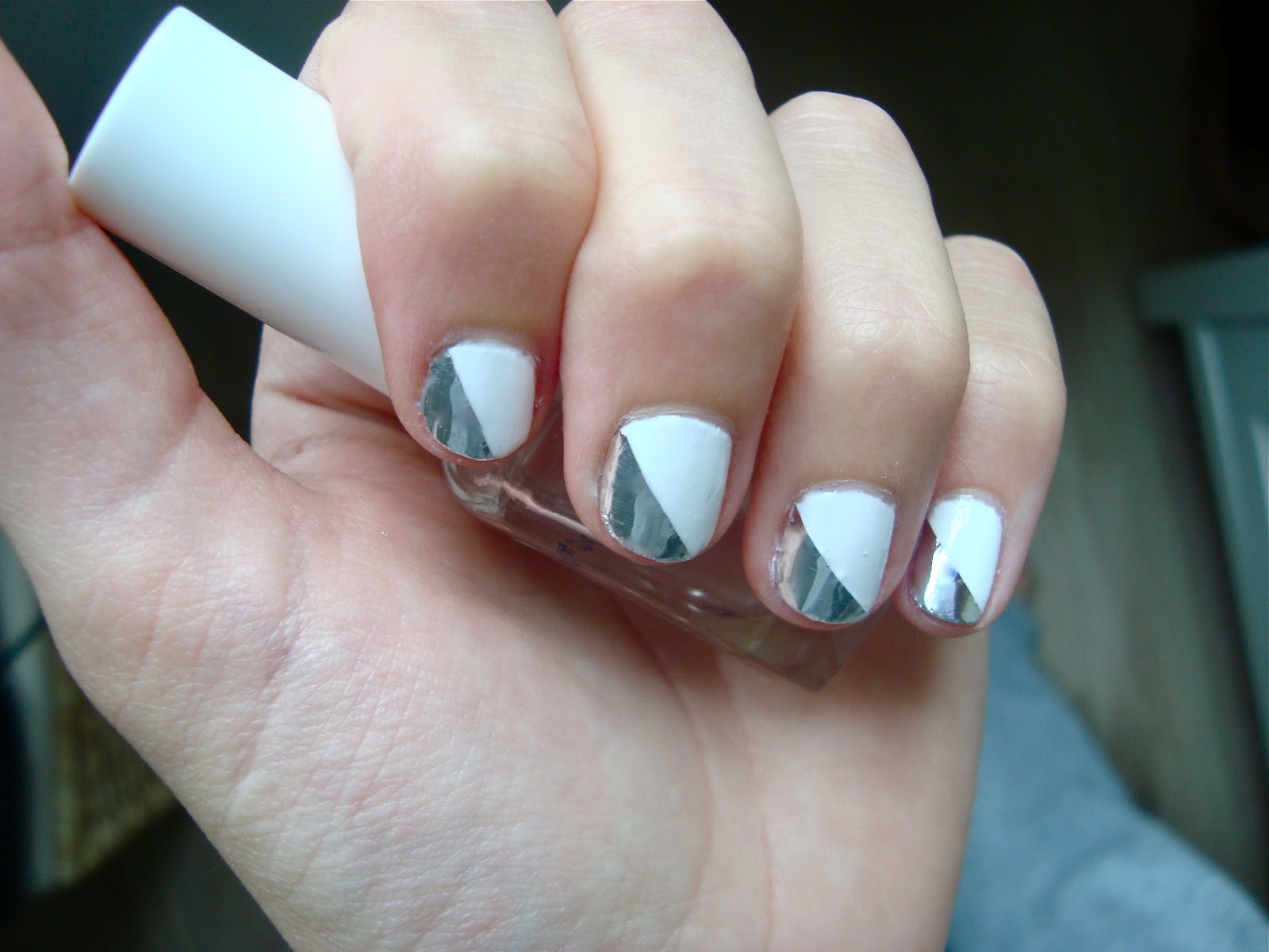 Black White and Silver Nail Designs