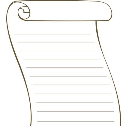 Blank Scroll Template Printable