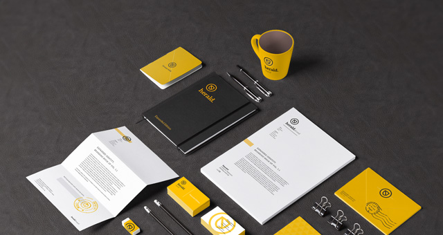 Blank Stationery Branding Mock Up Psd