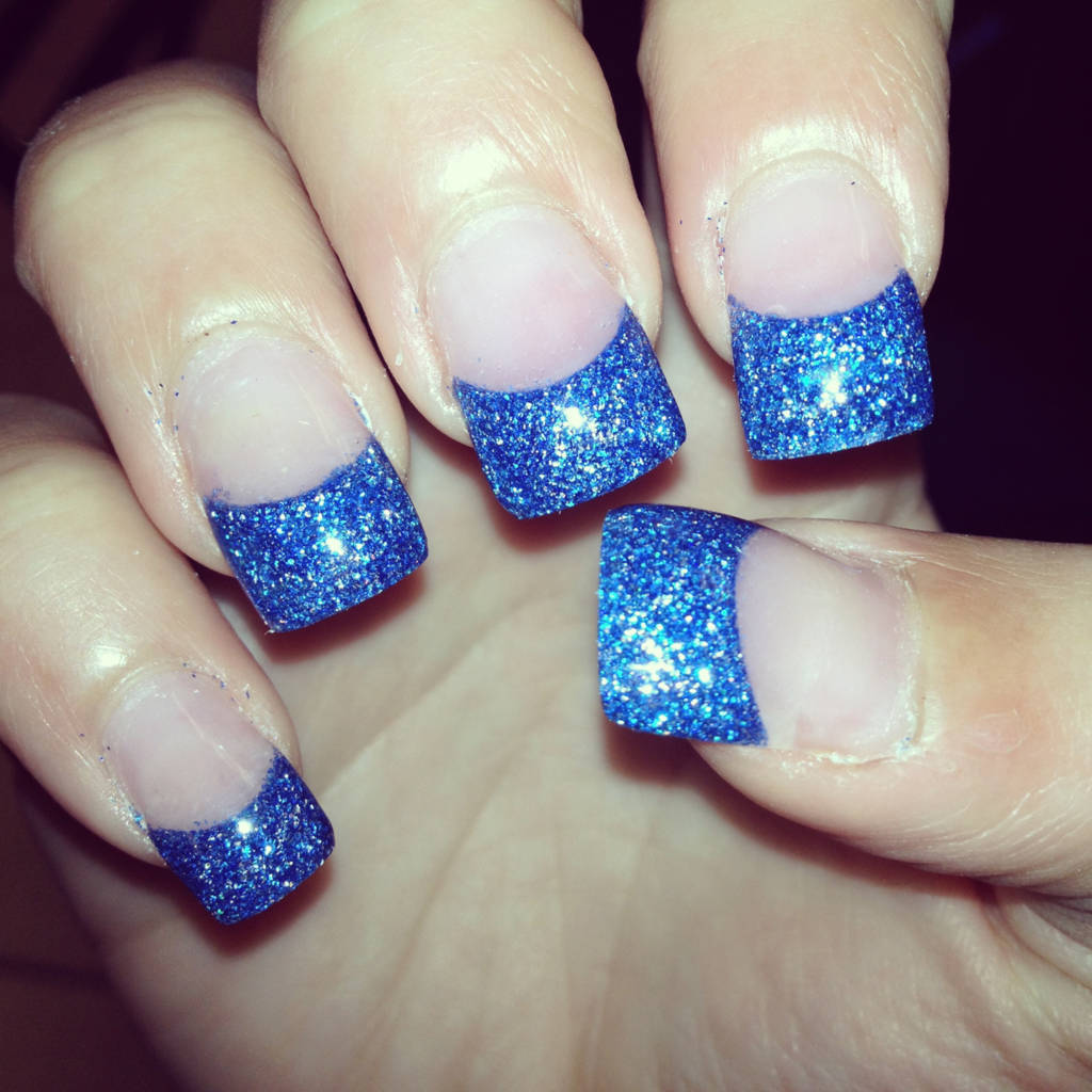 Blue Acrylic Nails Designs