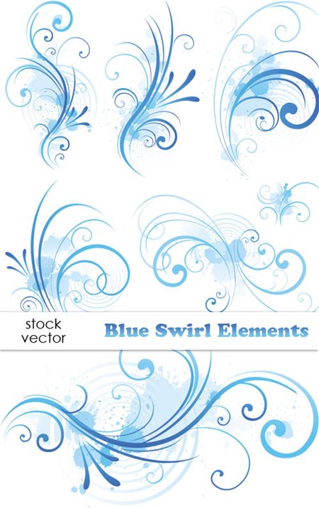 Blue Swirl Vector