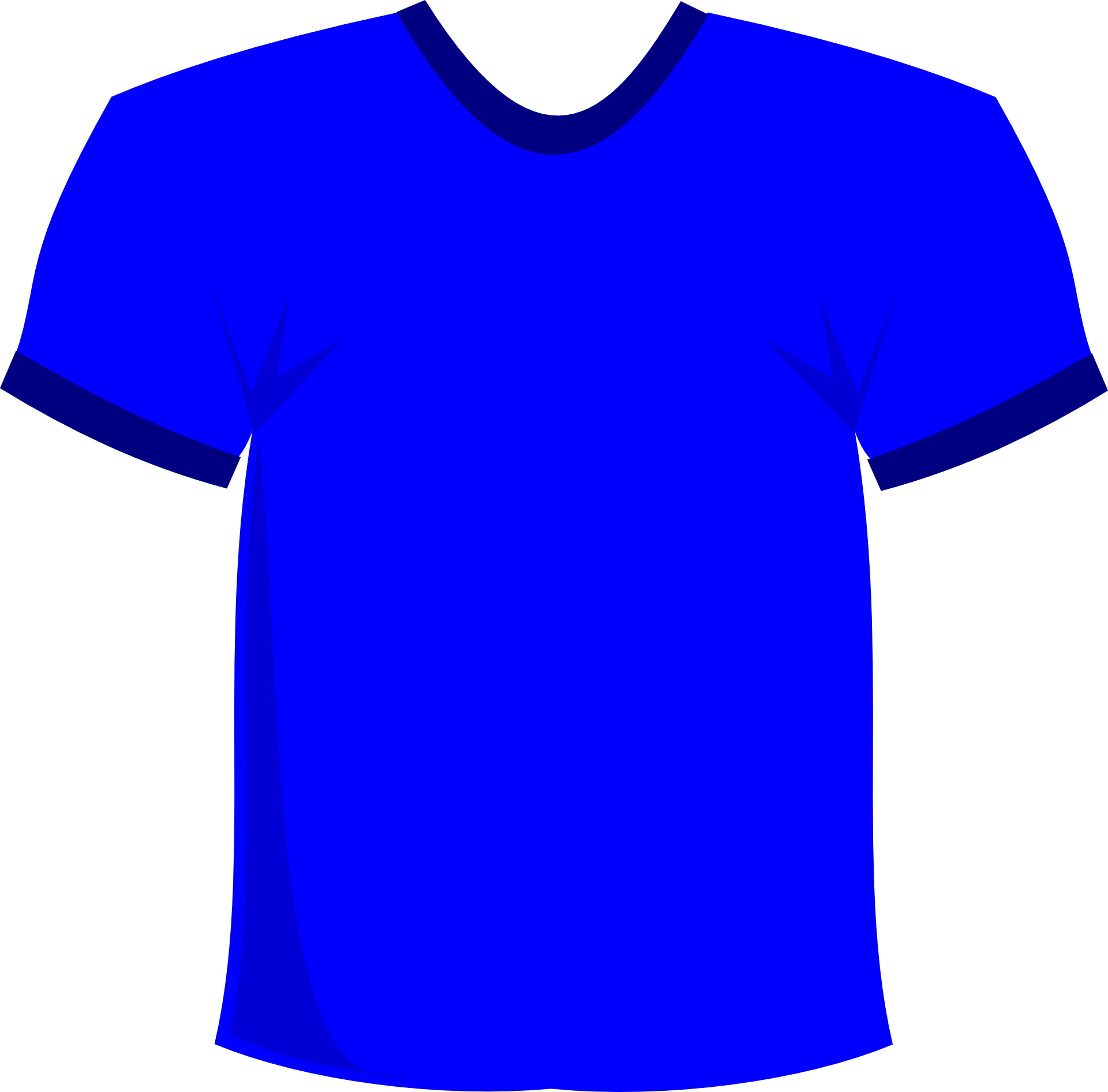 Blue T-Shirt Template