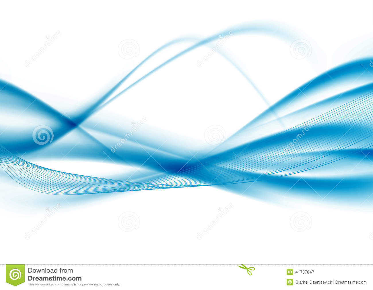 Blue Wavy Lines