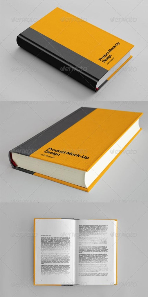 13 Free Book Cover Mock Up Psd Images