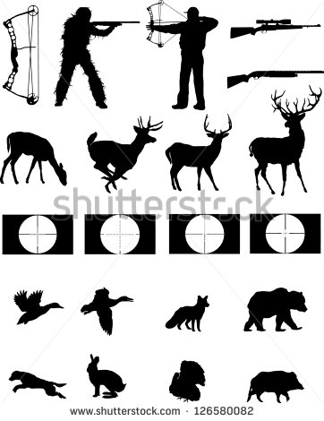 Bow Hunter Silhouette Clip Art