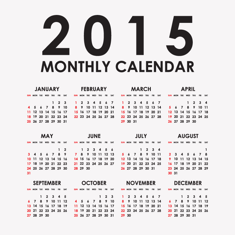 Calendar-2015-Template-Vector