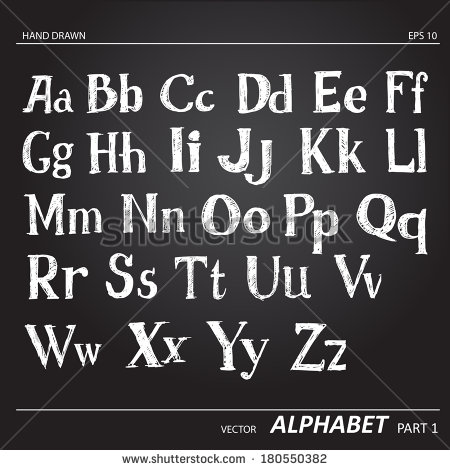 Chalkboard Font Alphabet