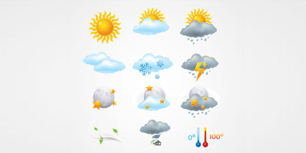 Channel Weather Forecast Icons Channel Weather Forecast Icons