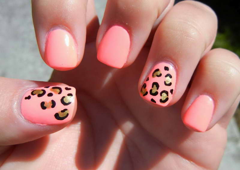 Cheetah Print Nail Design