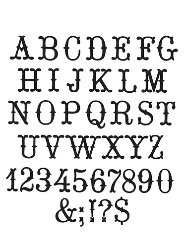 Circus Font Letters Alphabet