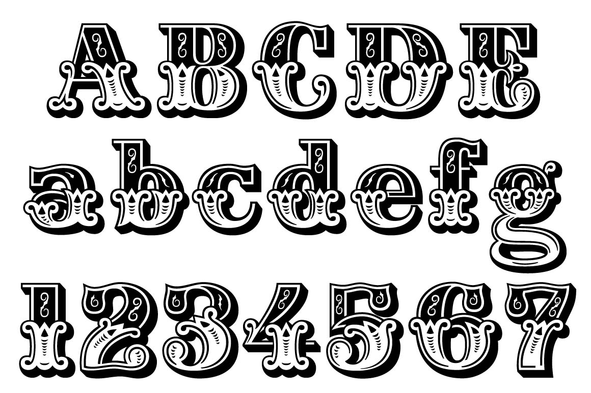 Circus Font Numbers