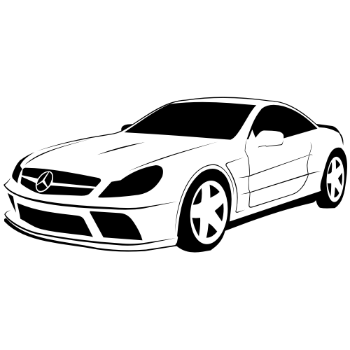 Clip Art Pictures of Mercedes-Benz Cars