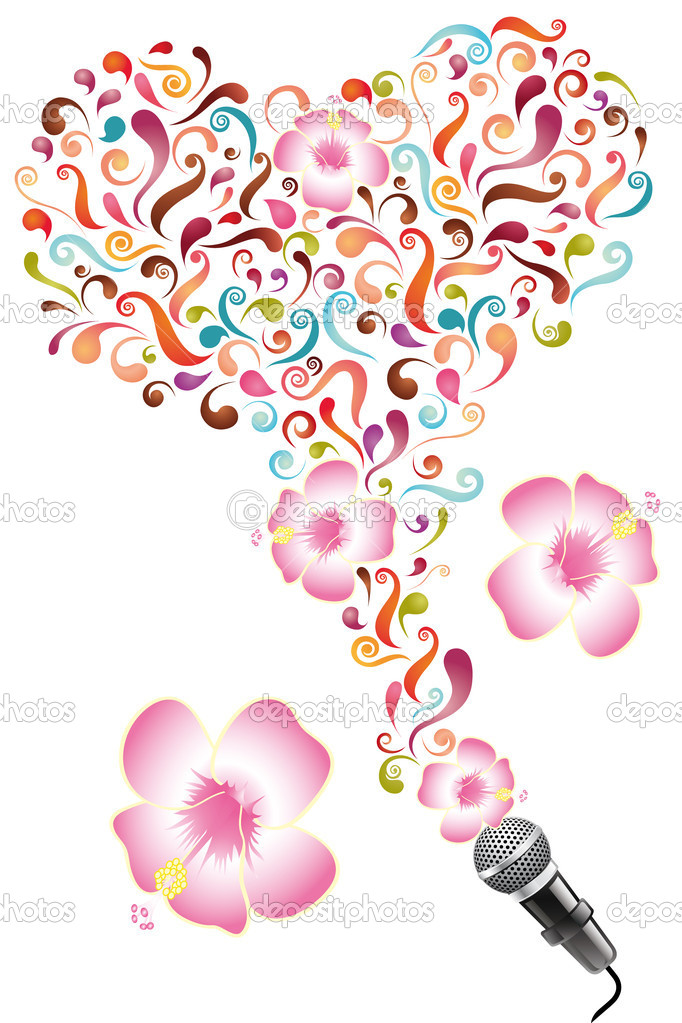 Colorful Flower Swirl Design