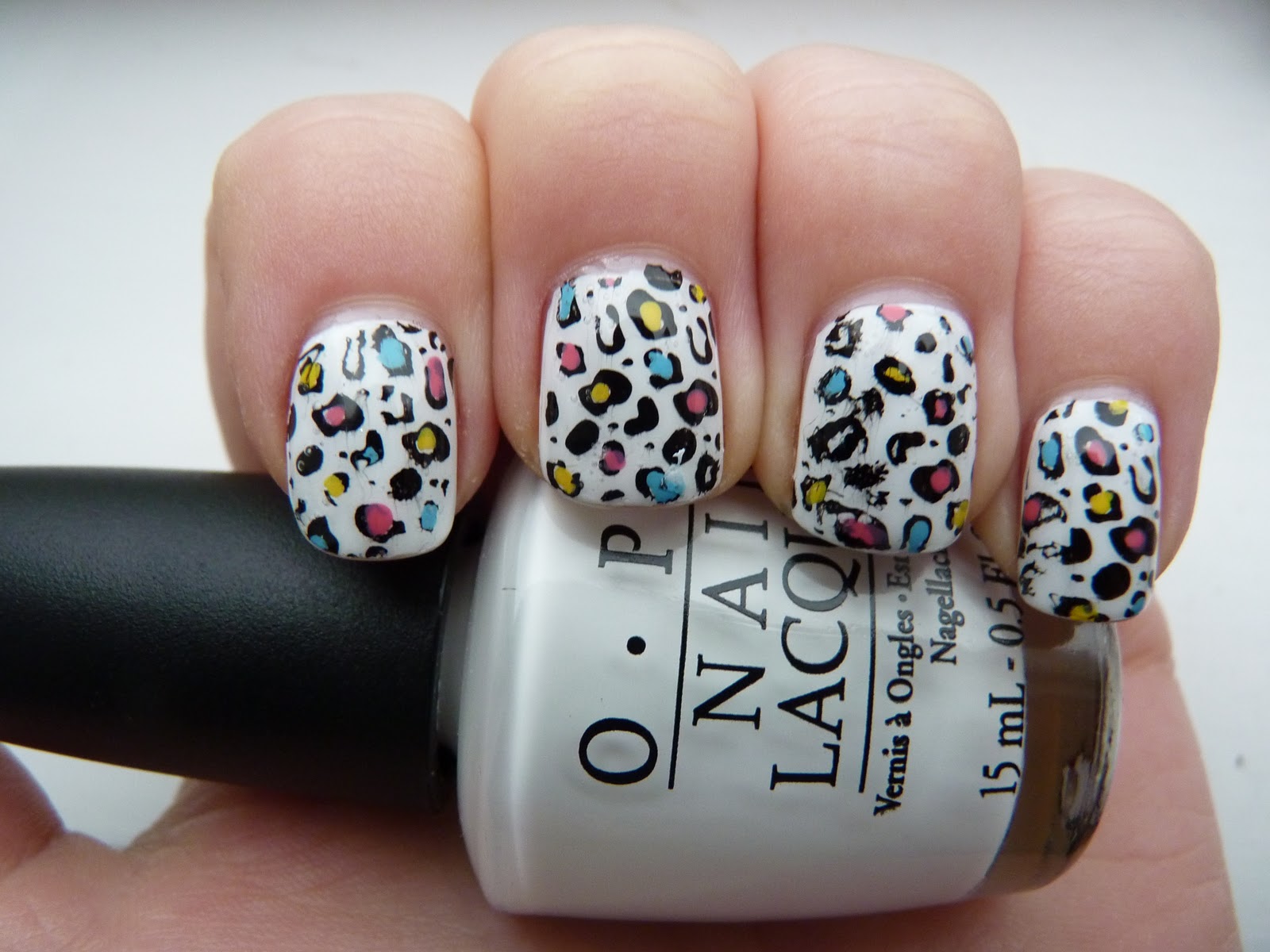 Colorful Leopard Print Nails