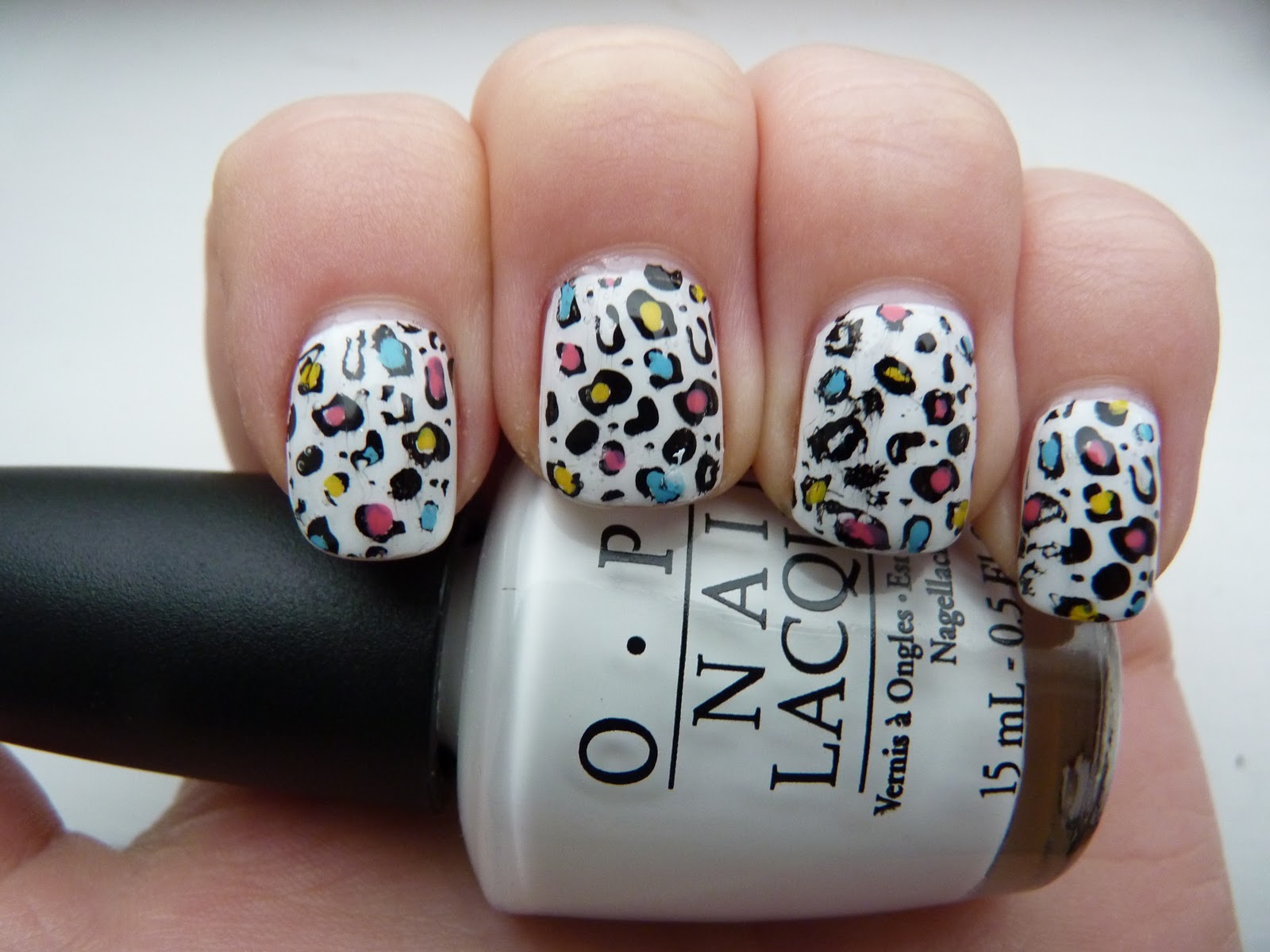 Colorful Leopard Print Nails Colorful Leopard Print Nails