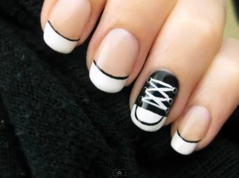 Converse Nail Design