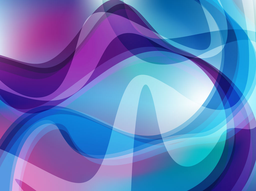 Cool Blue and Purple Swirls Background