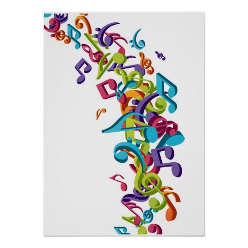Cool Colorful Music Notes