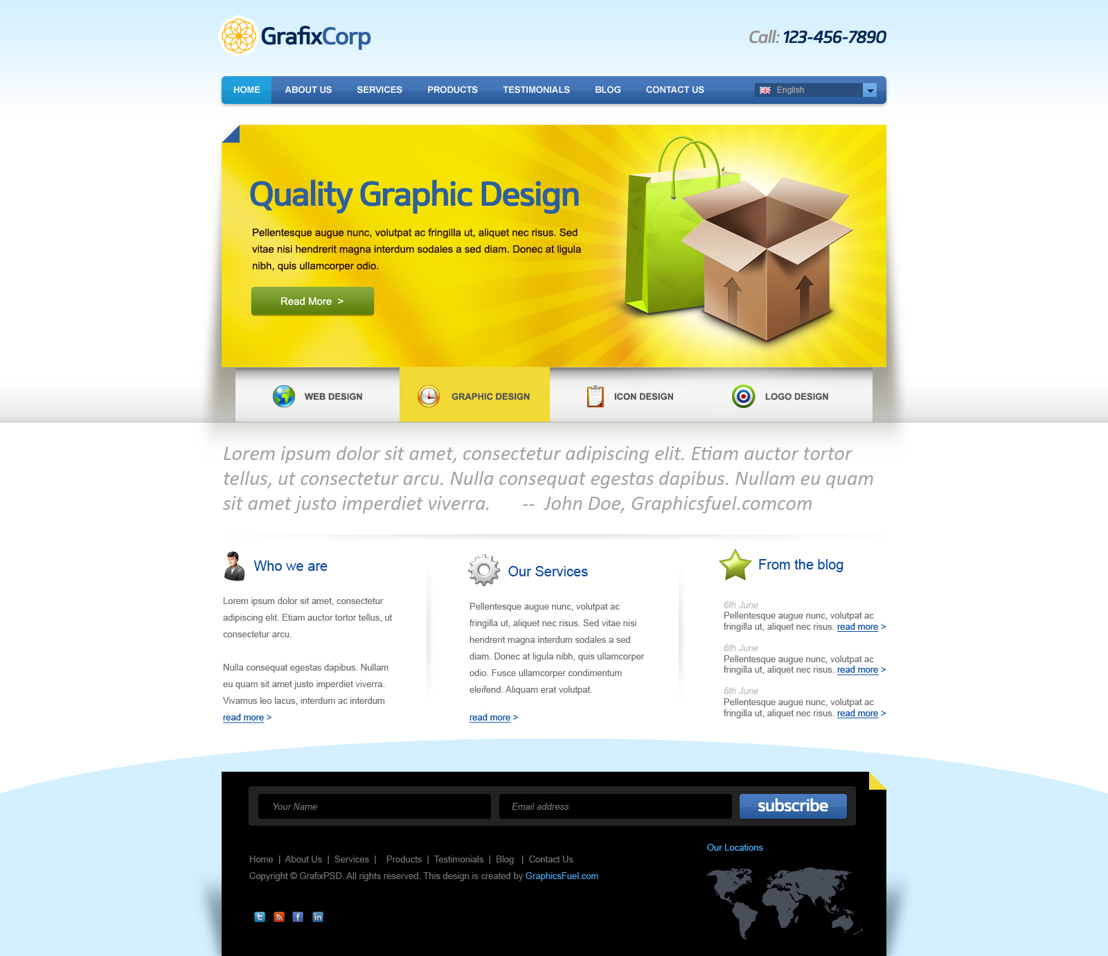 Corporate Website Template Free