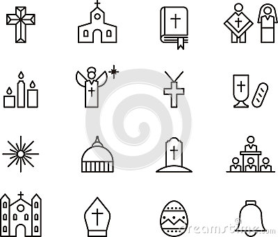 Cross Religious Easter Icons Cross Religious Easter Icons