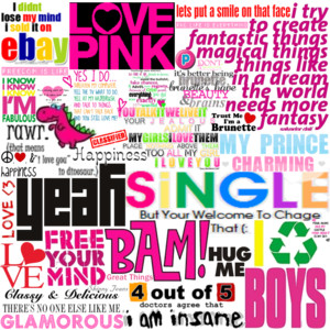 Cute Girly Quotes Collage