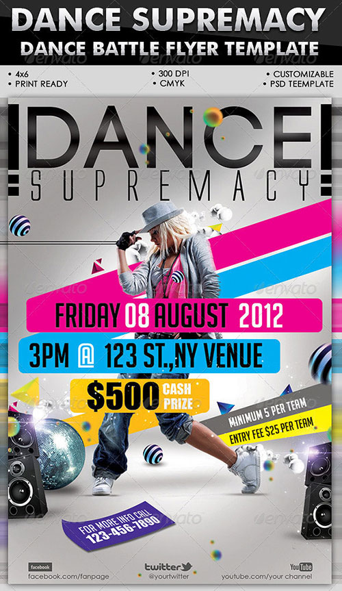 Dance Flyers Templates Free