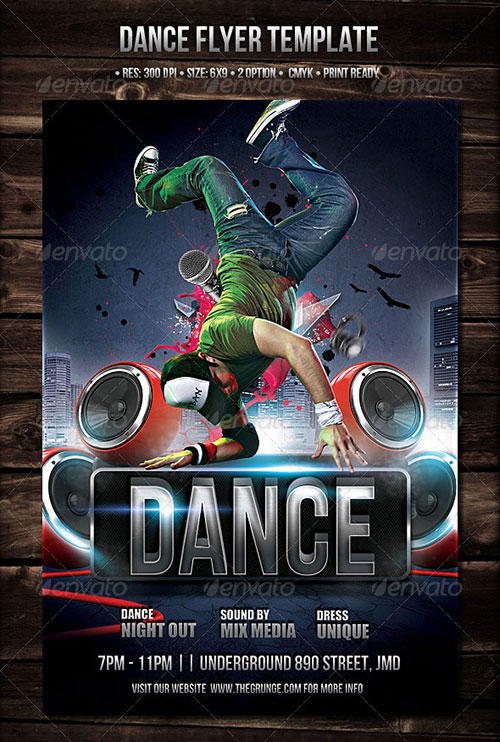 Dance Flyers Templates Free