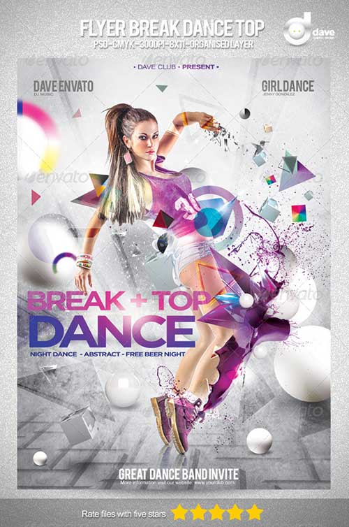 Dance Party Flyer Template