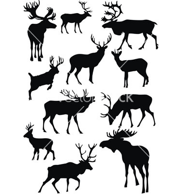 Deer Hunting Clip Art Vector