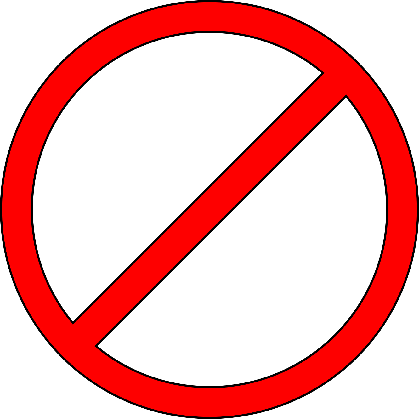 Do Not Symbol Clip Art