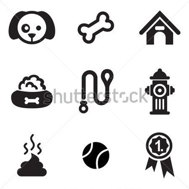 Dog Icon Clip Art