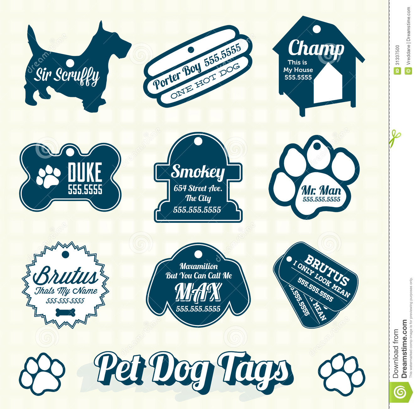 Dog Name Tags