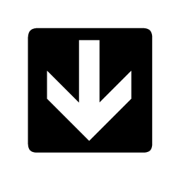 Down Arrow Icon Black and White