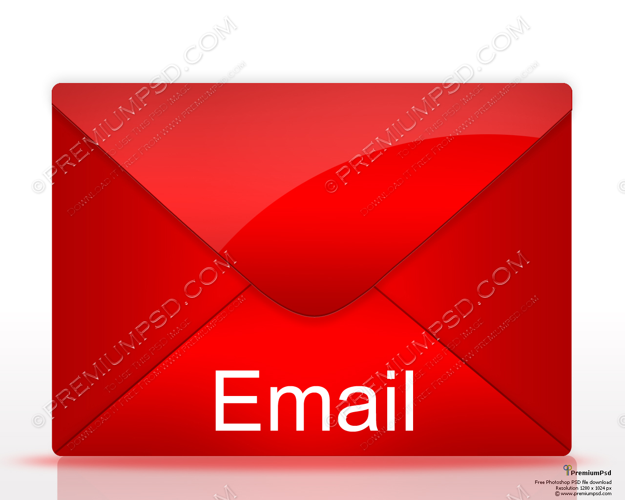 Email Envelope Icon Red