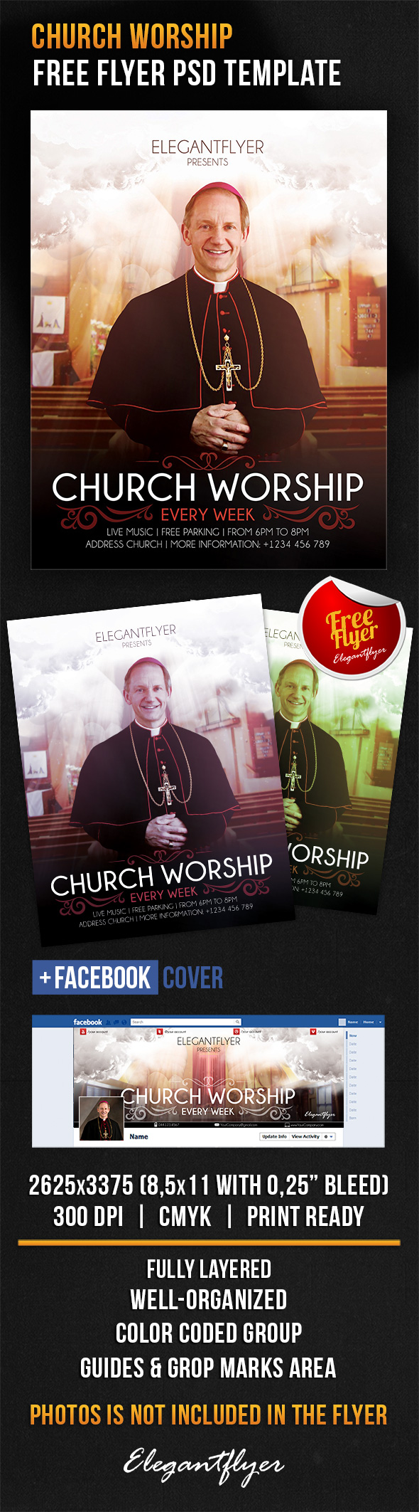 Facebook Free Church Flyer Templates