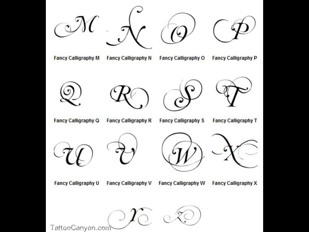 Fancy Calligraphy Alphabet Letter Z