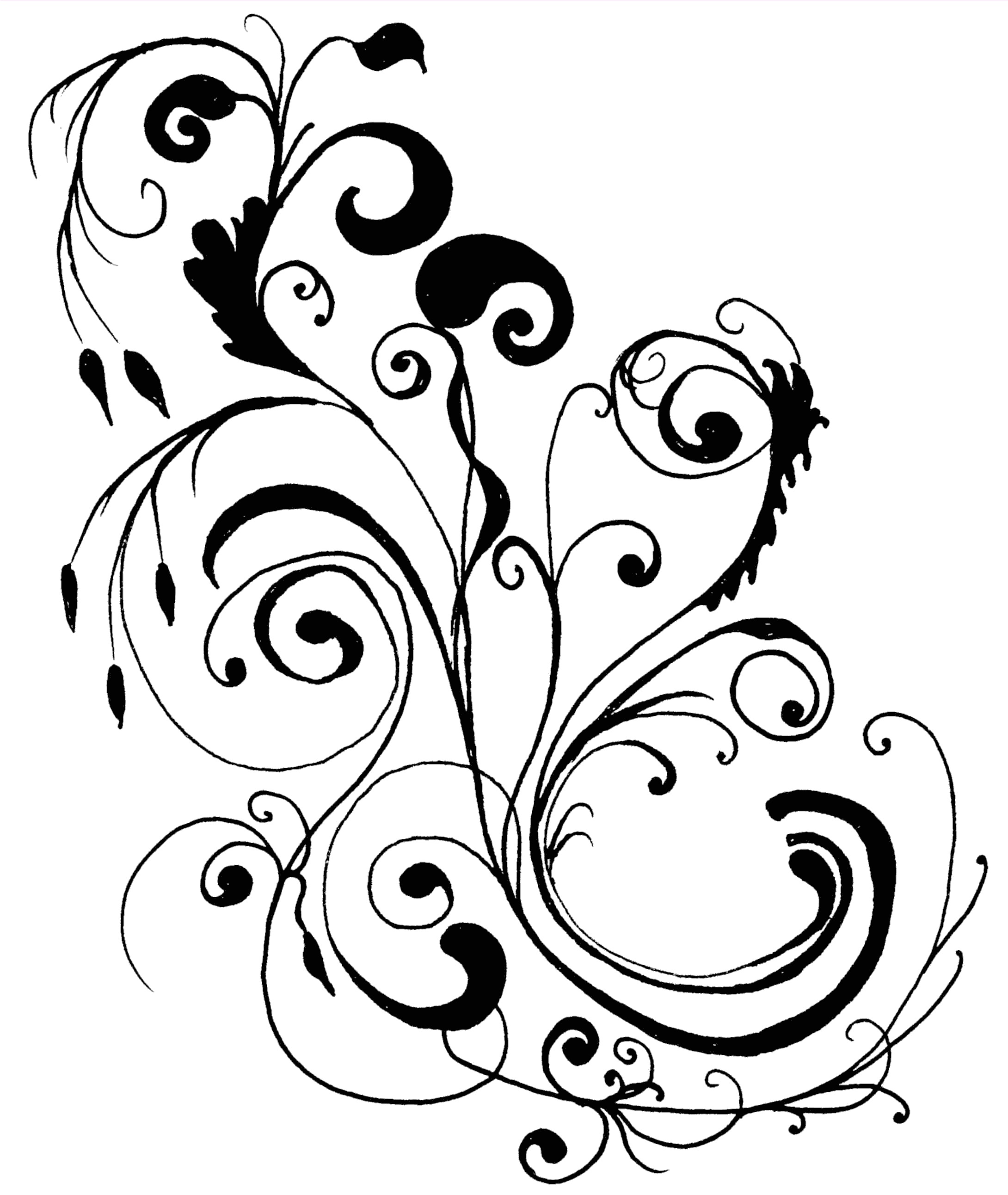 15 Flower Design Clip Art Images