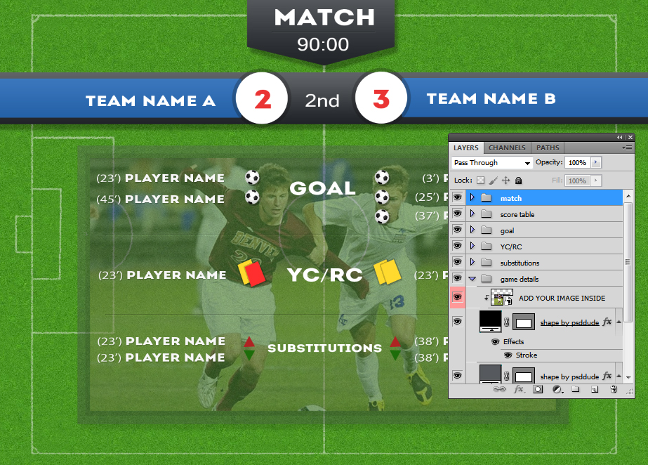 Football Scoreboard Template