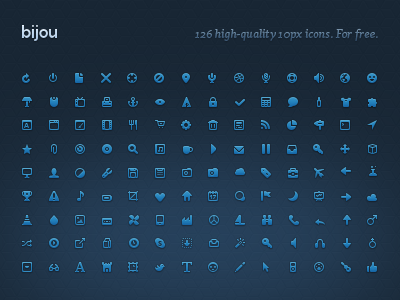 Free Blue Icon Set