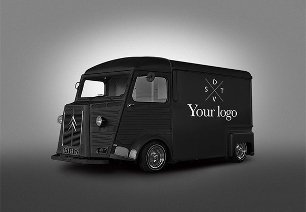 Free Food Truck Mockup