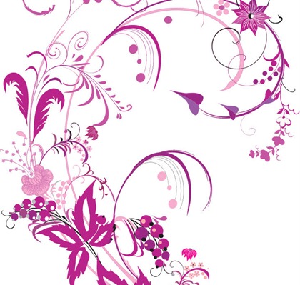 13 Purple Swirl Vector Graphics Images