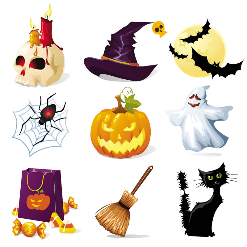 20 Vector Halloween Clip Art Images