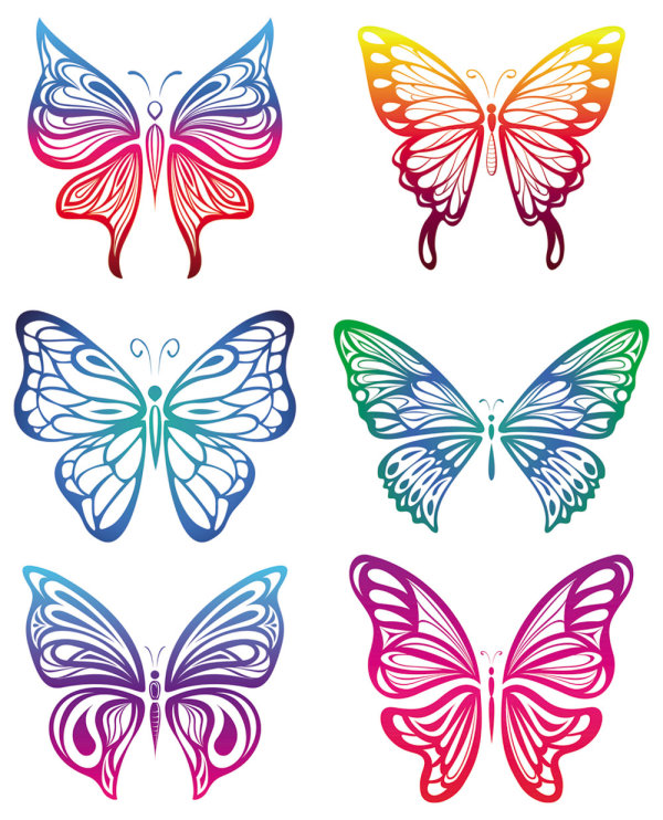 Free Paper Cutting Patterns Butterflies