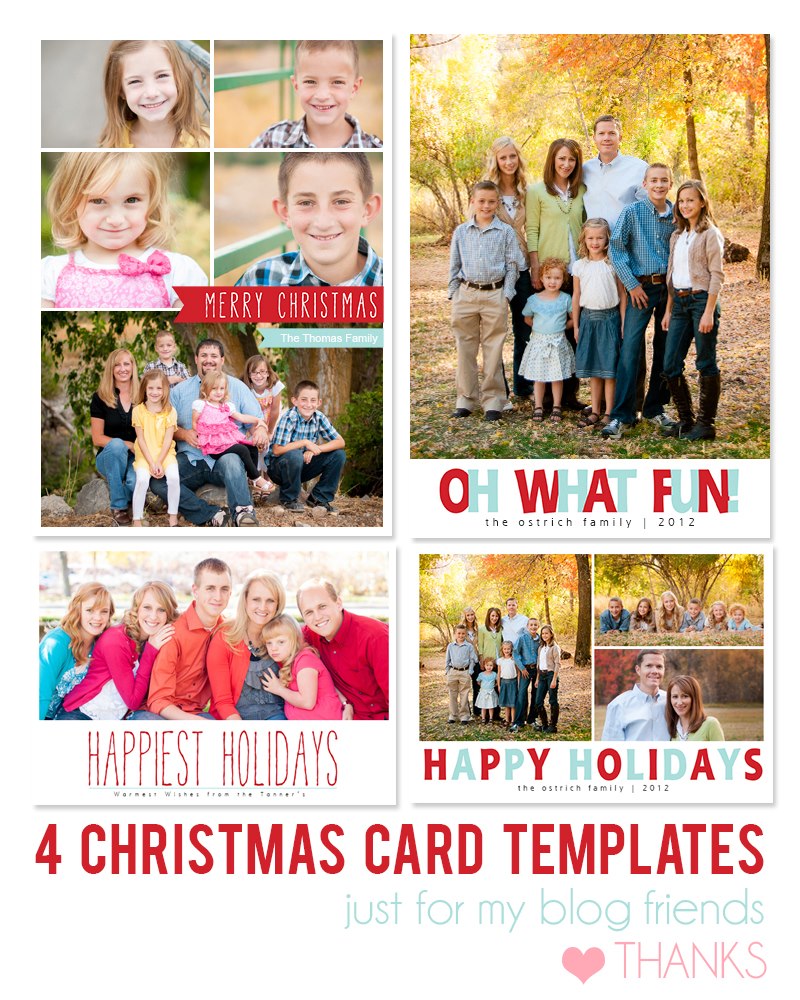 Free Photoshop Christmas Card Templates