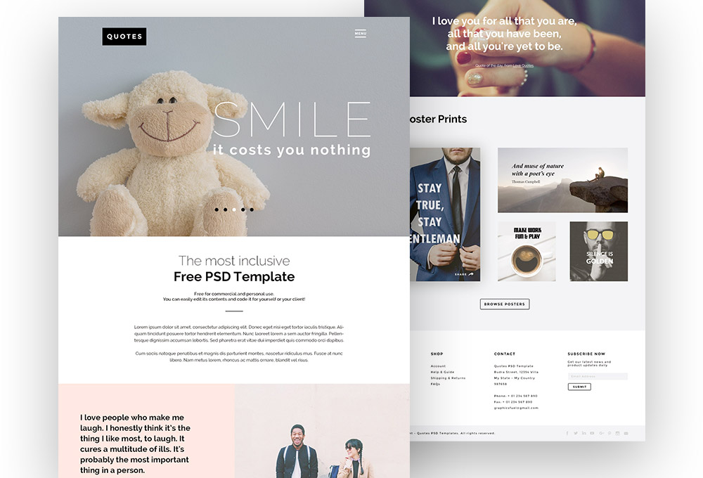 Free PSD Website Template