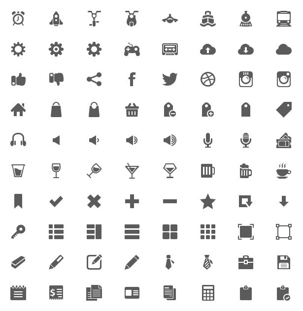 Free UI Icons PSD