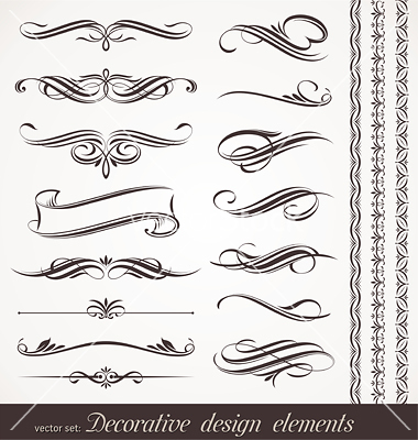 Free Vector Calligraphic Design Elements